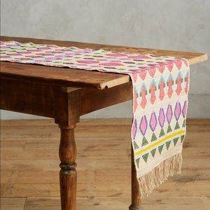 Anthropologie Felixa embroidered table runner
